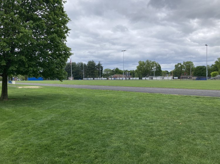 walking near me in Doyle Field in spring