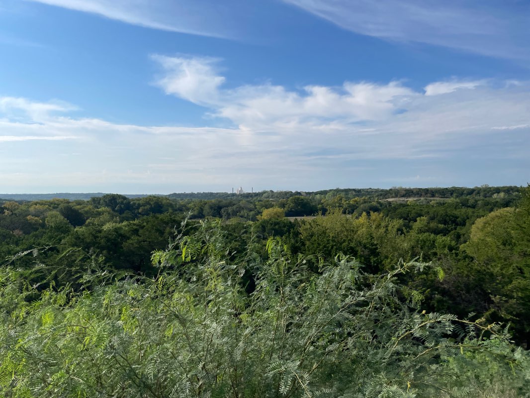 walking near me in Cleburne State Park in winter