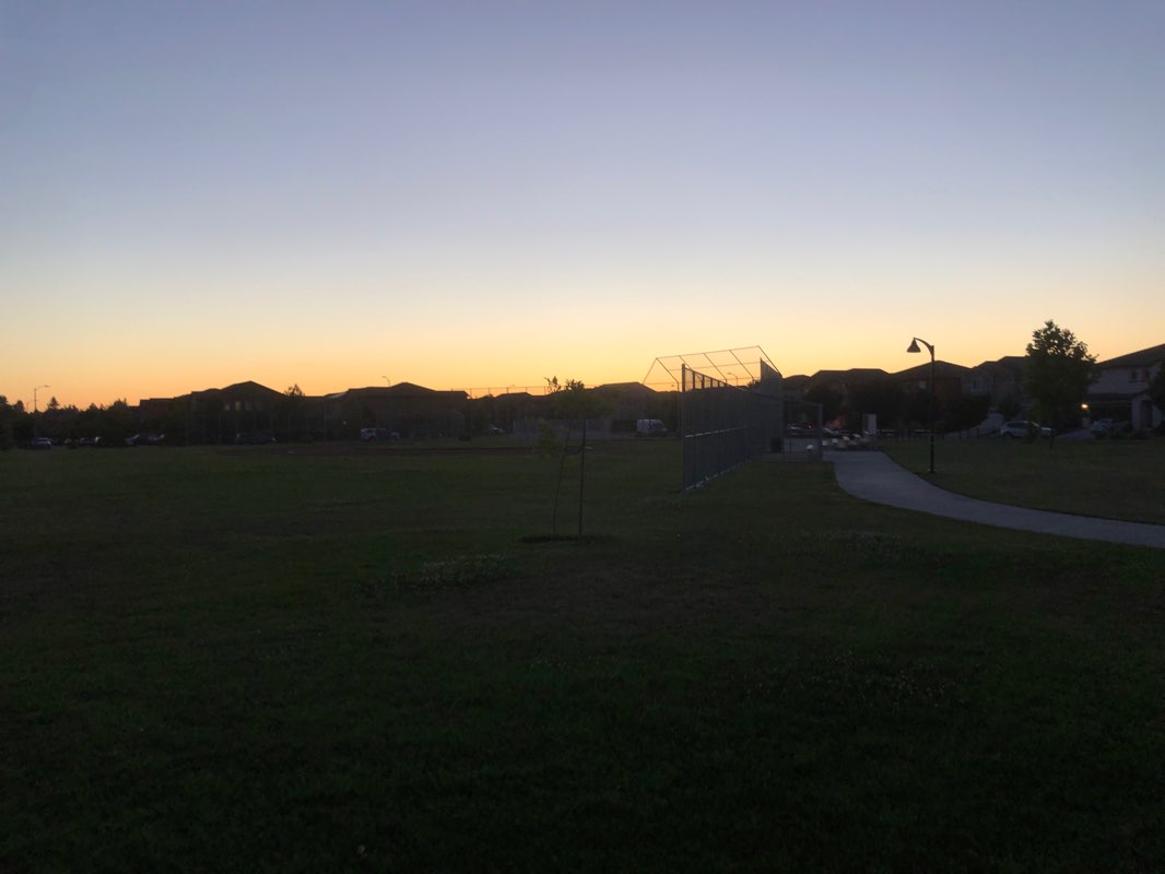 walking near me in Twin Creeks Park in winter