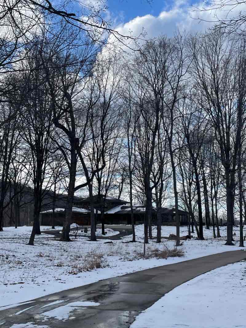walking near me in Frontenac State Park in winter