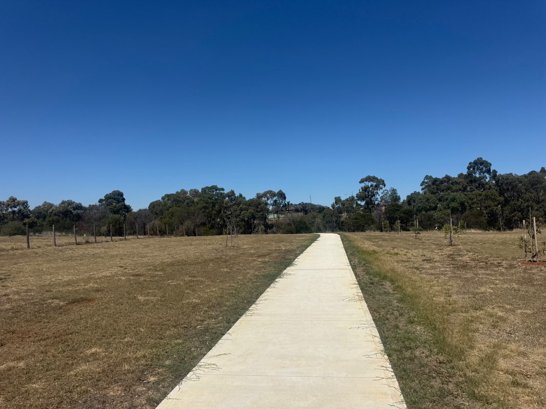 walking near me in C. J. Melrose Memorial Reserve in summer