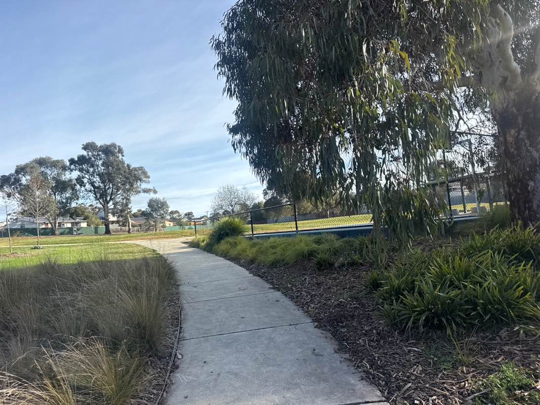 walking near me in Lidgett Street Reserve in spring