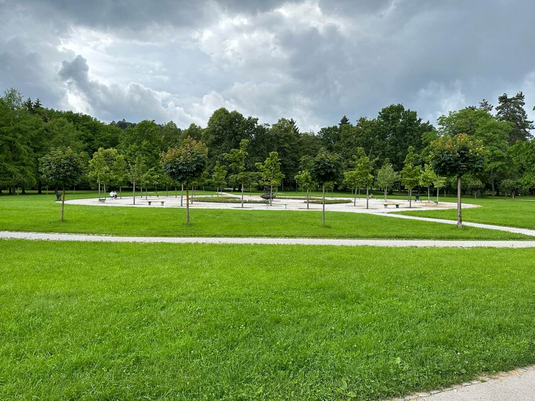 walking near me in Park Zvezda in winter
