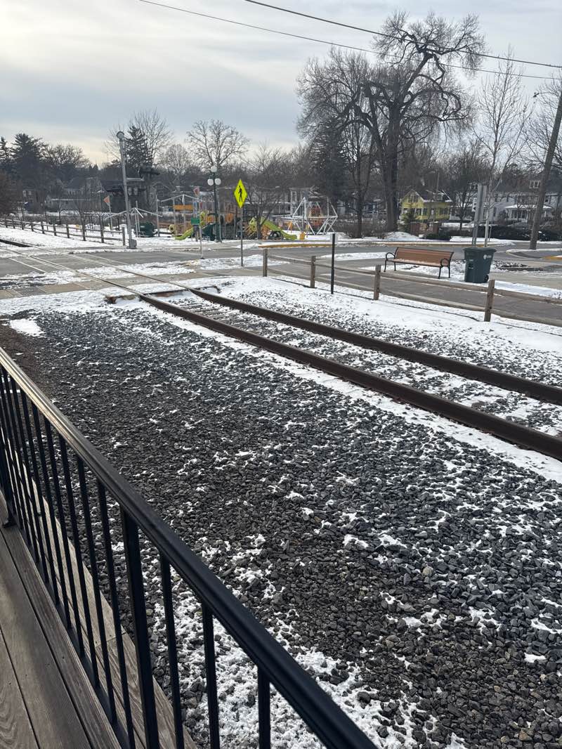 walking near me in Huenzgle Park in winter
