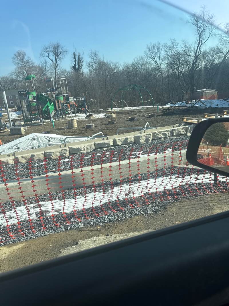 walking near me in Wilson Park Playground in winter