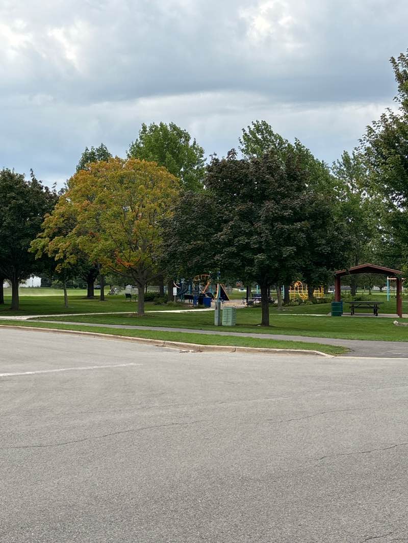 walking near me in Apple Orchard Park in autumn