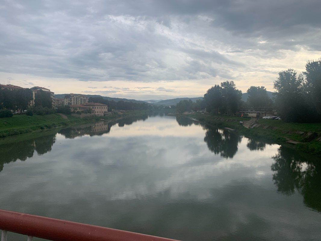 walking near me in Piazza Elia Dalla Costa in autumn