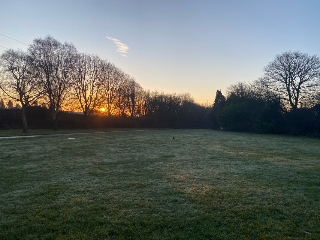 walking near me in Howley Grange Park in winter