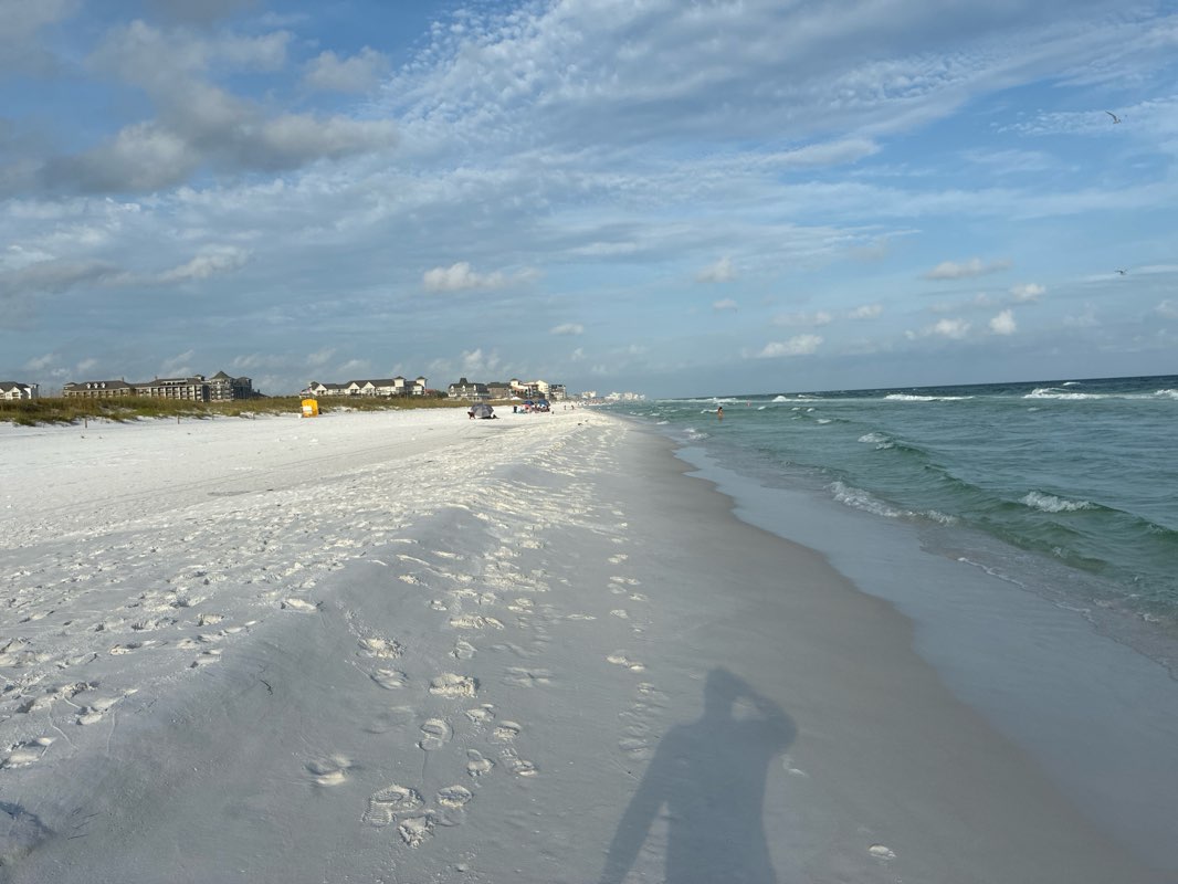 walking near me in Henderson Beach State Park in summer