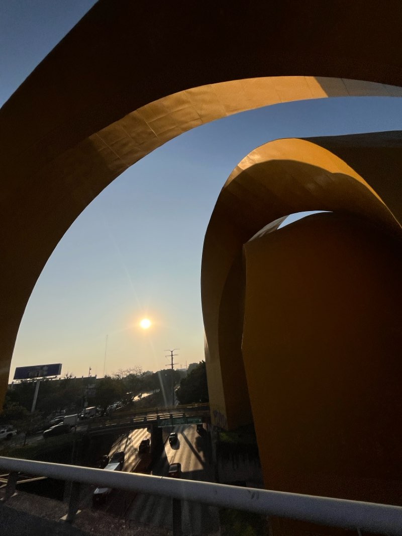 walking near me in Plaza Expiatorio in winter