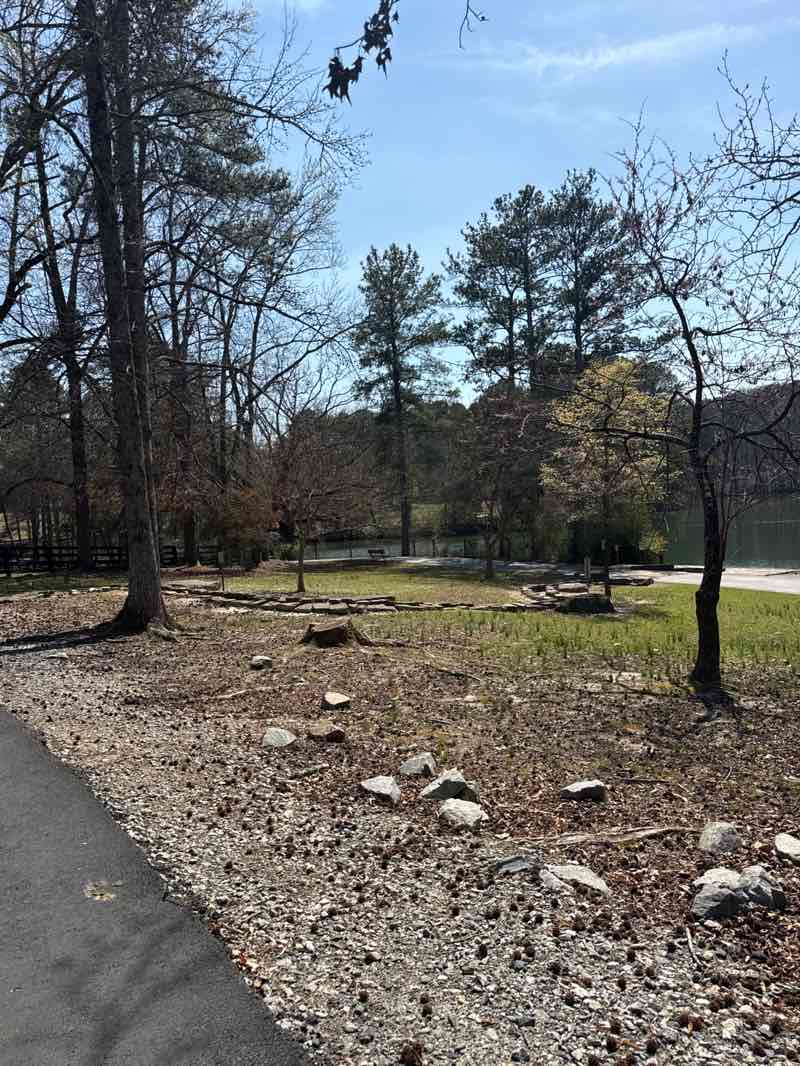 walking near me in Sims Lake Park in spring