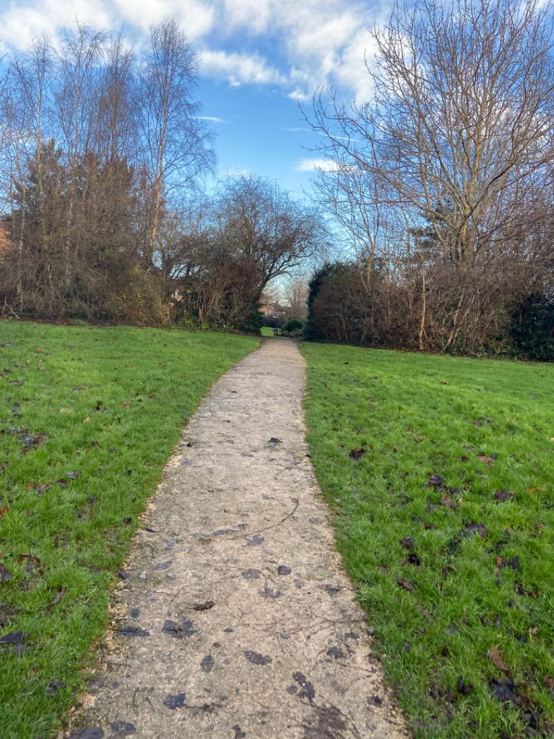 walking near me in Newdale park in winter