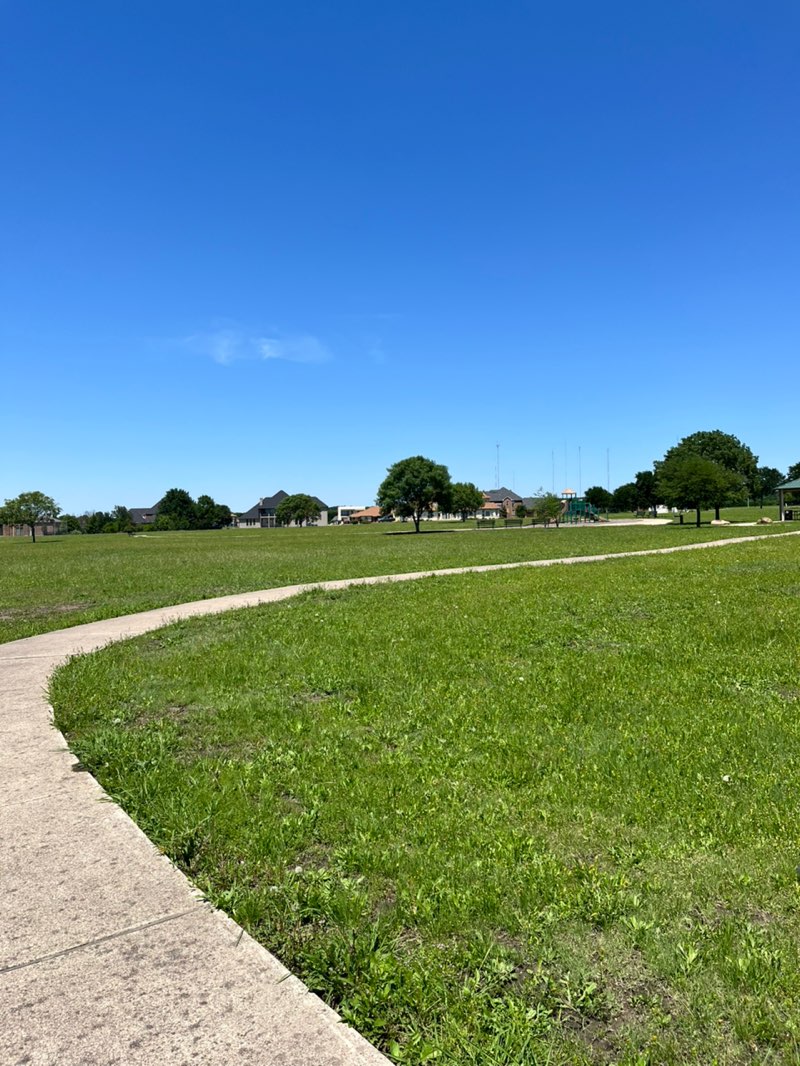 walking near me in Prairie View Park in spring