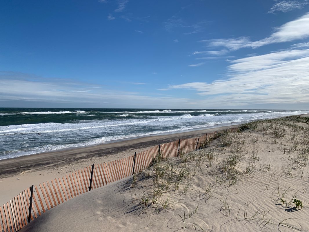 walking near me in Hither Hills State Park in winter