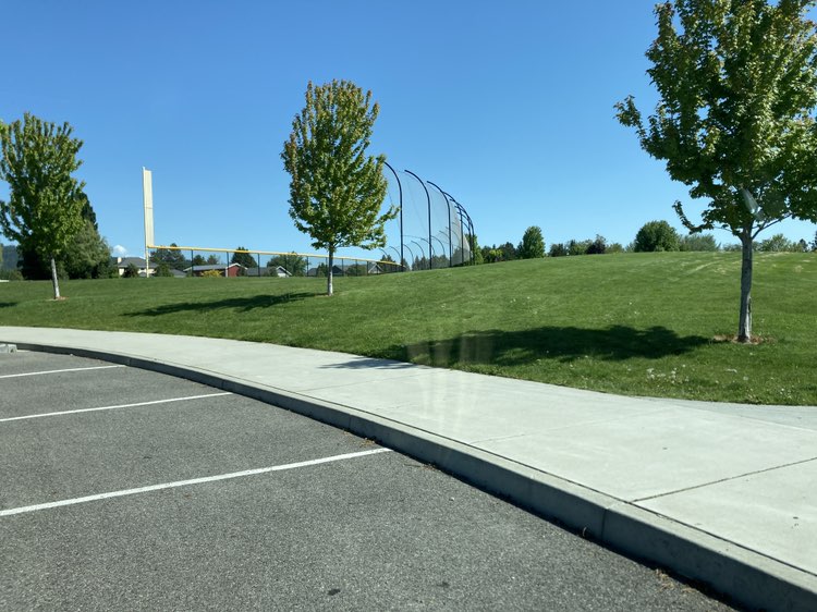 walking near me in Prairie View Park in spring