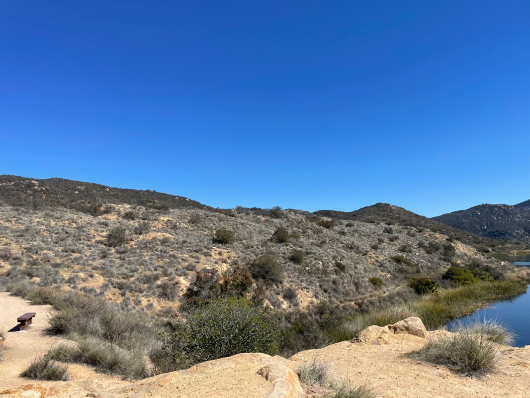 walking near me in Dixon Lake Park in winter