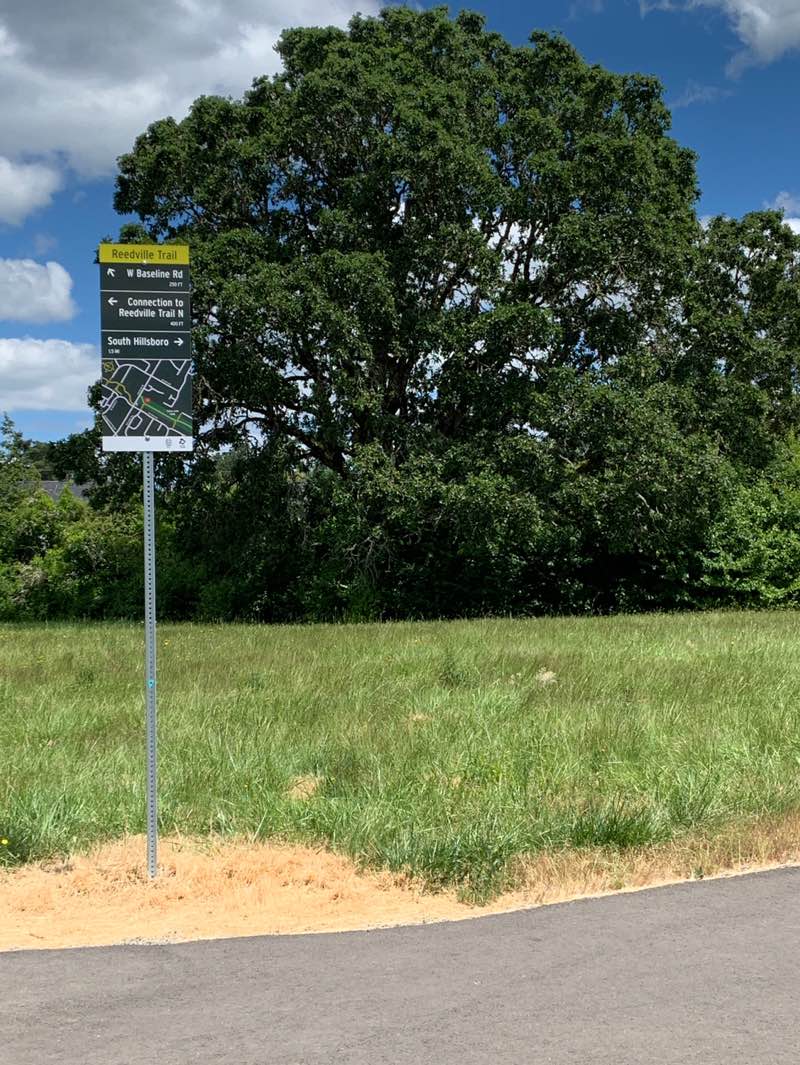 walking near me in Paula Jean Powerline Park in summer