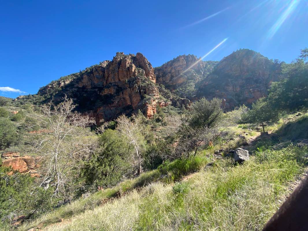 walking near me in Wet Beaver Wilderness in winter