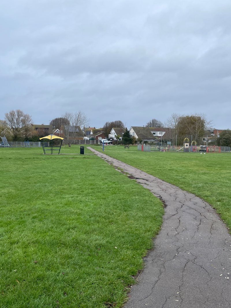 walking near me in Crossways Park in autumn