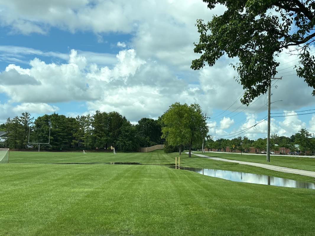 walking near me in Jennings Field in summer