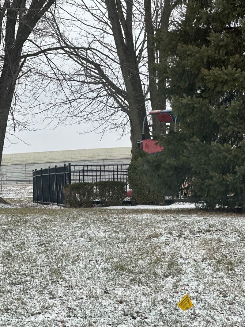 walking near me in Clay Terrace Park in winter