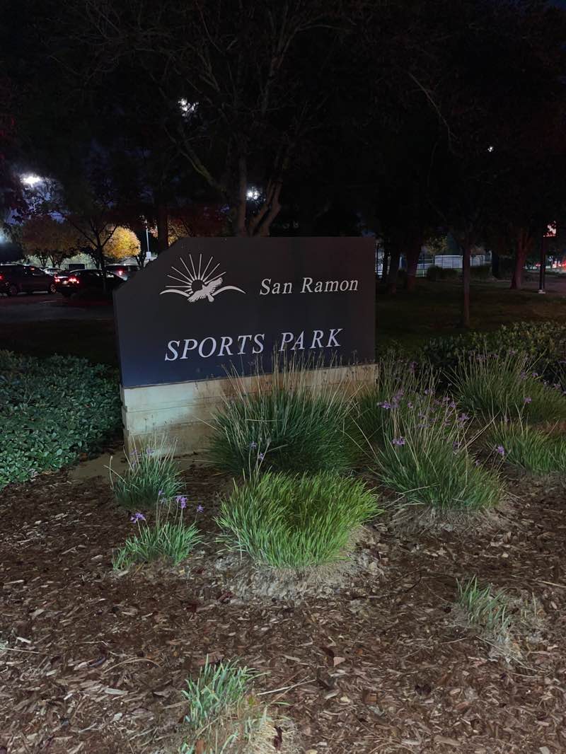 walking near me in San Ramon Sports Park in autumn