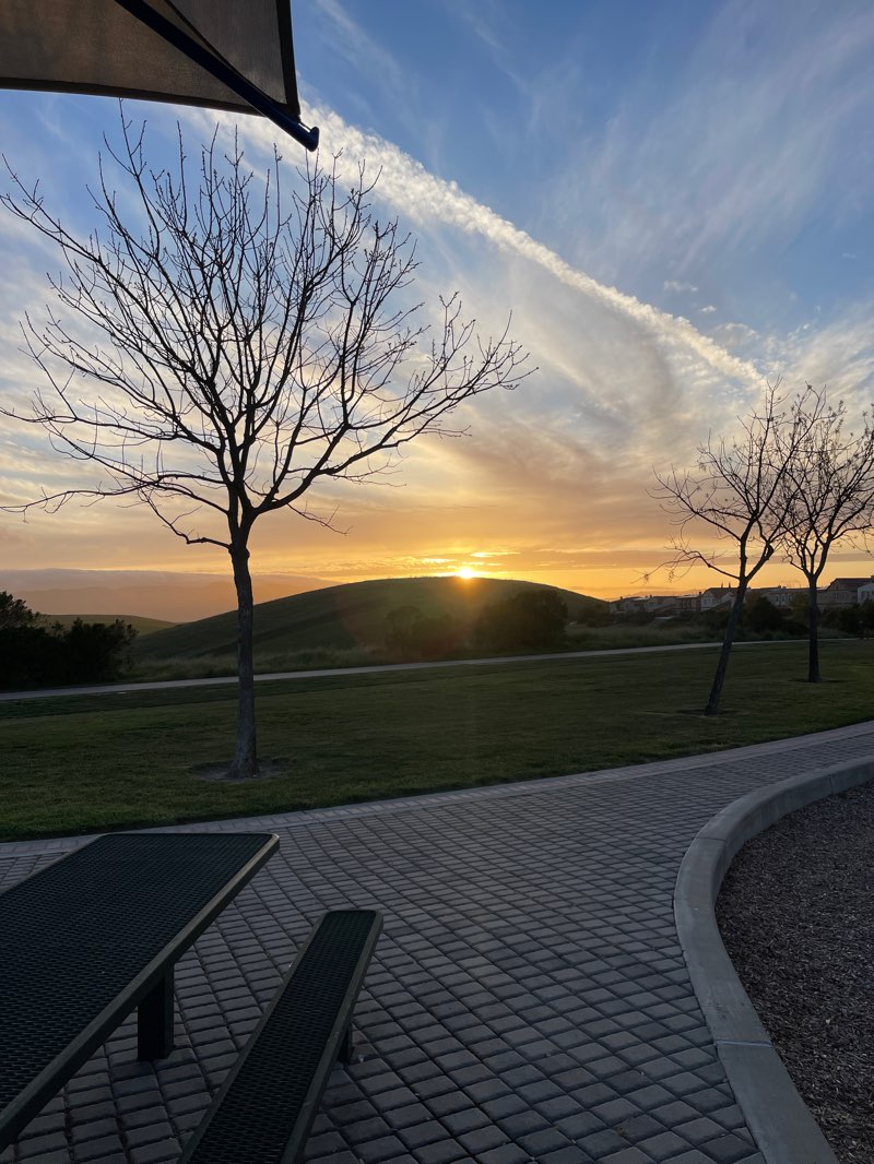 walking near me in Six Pillars Park in spring