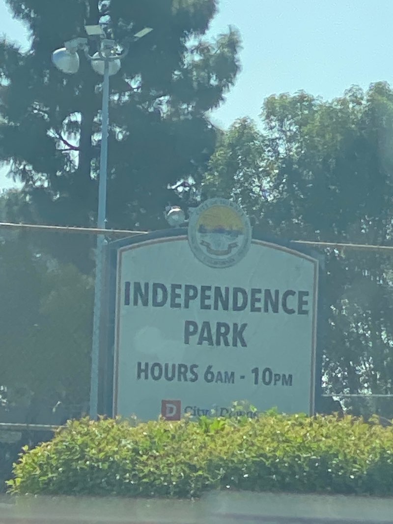 walking near me in Independence Park in autumn