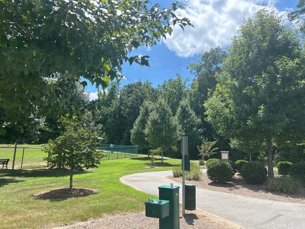 walking near me in Weddington Road Park in autumn