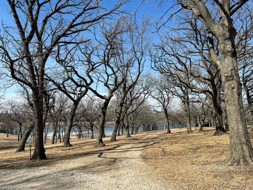 walking near me in Swan Lake State Park in winter