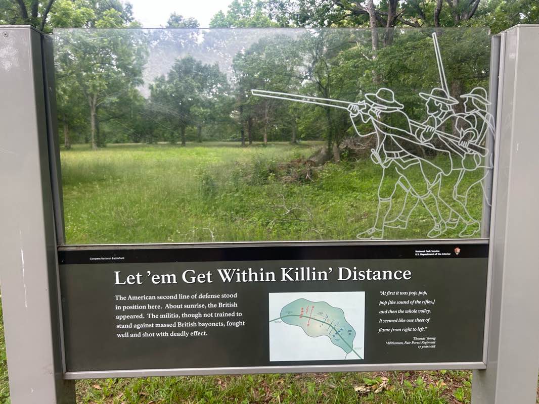 walking near me in Cowpens National Battlefield in spring