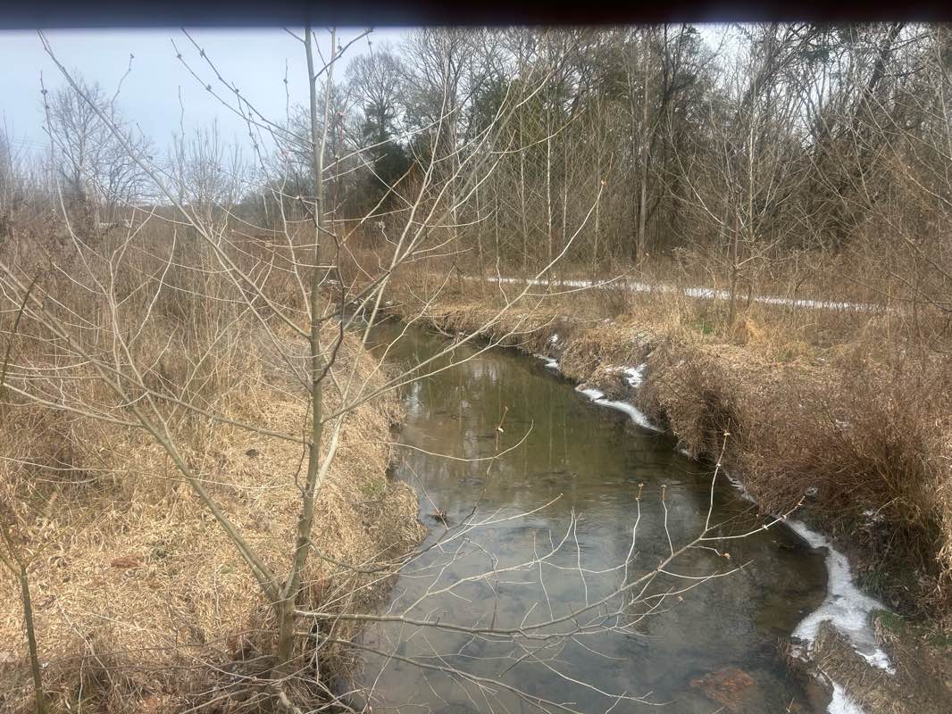 walking near me in McDowell Creek Greenway in winter