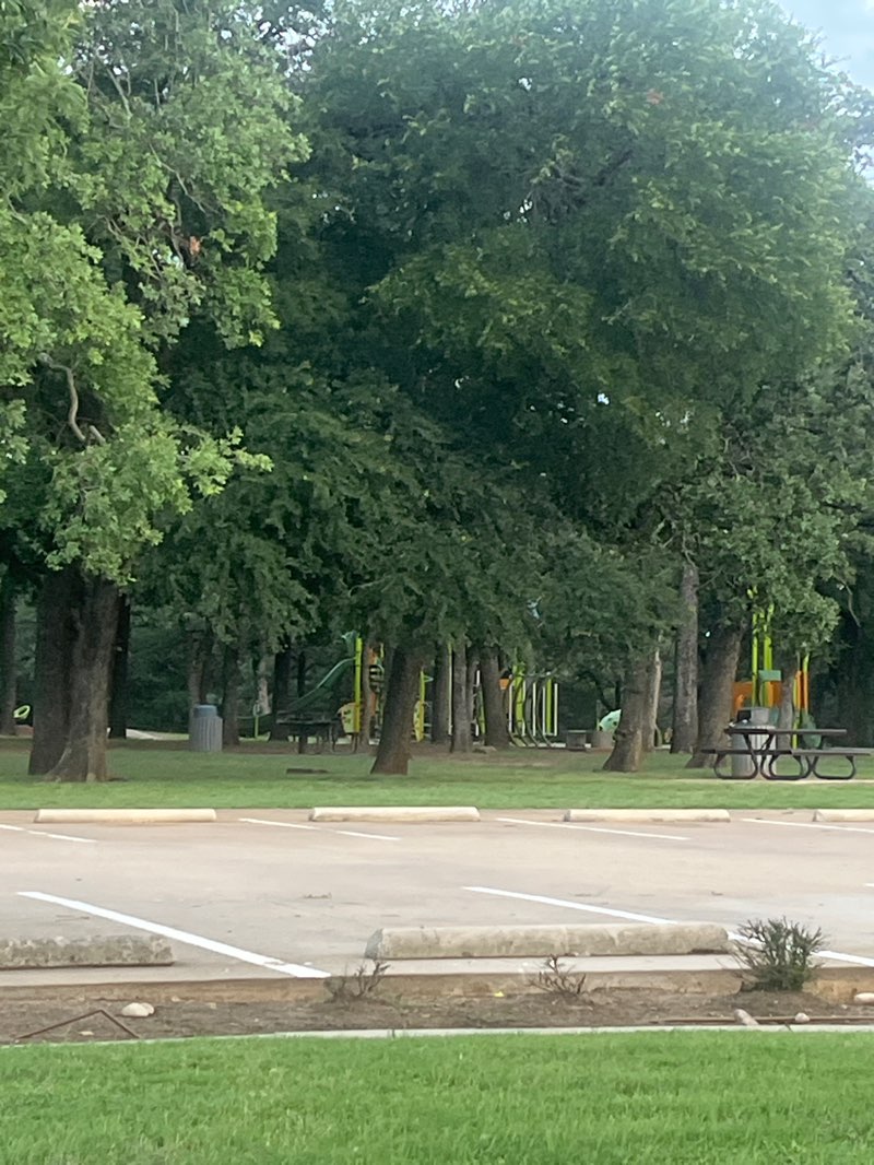 walking near me in Clarence Thompson Park in summer