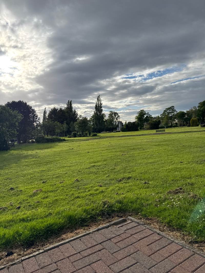 walking near me in Duchess of Hamilton Park in summer