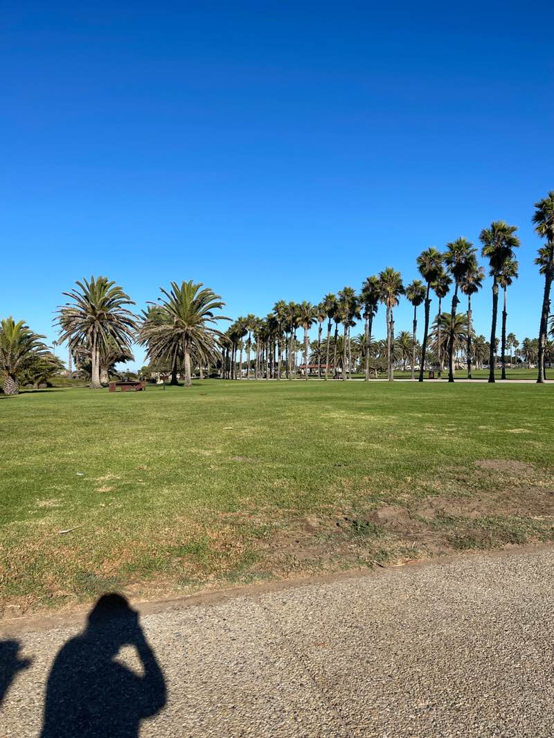 walking near me in Oxnard Beach Park in autumn