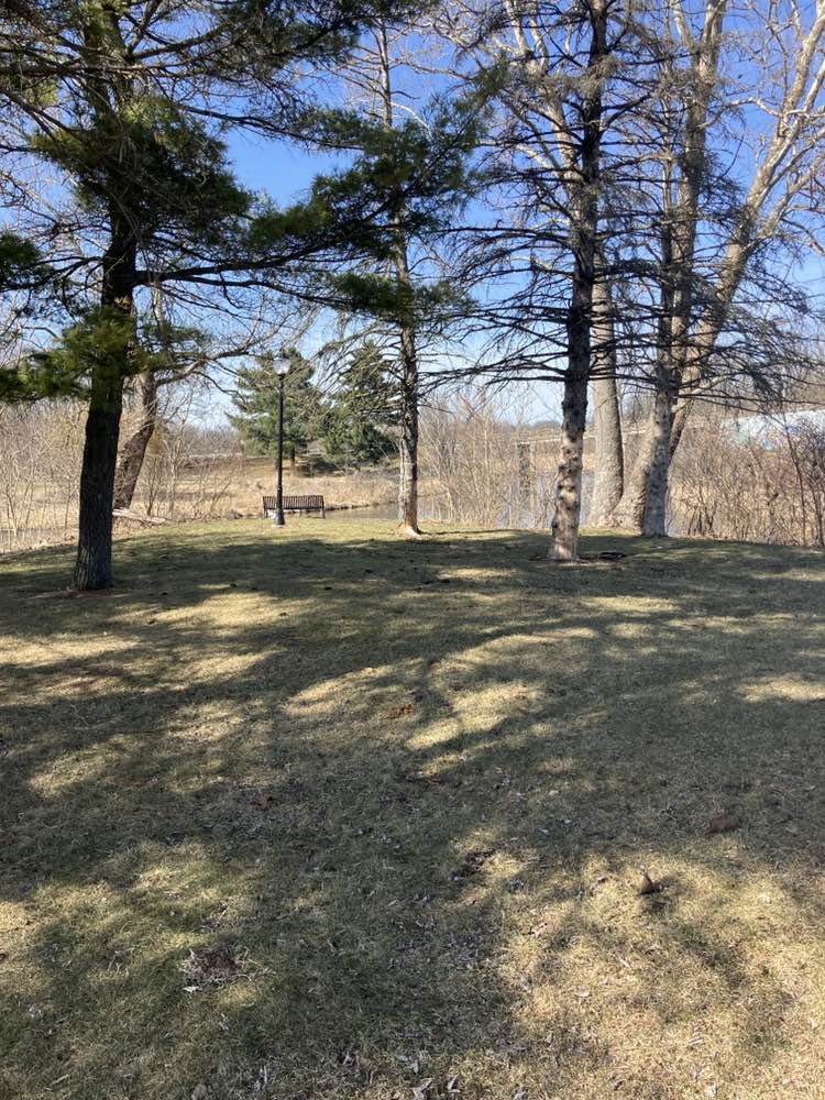 walking near me in Memory Isle Park in spring