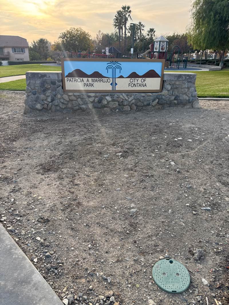 walking near me in Patricia Murrujo Park in winter