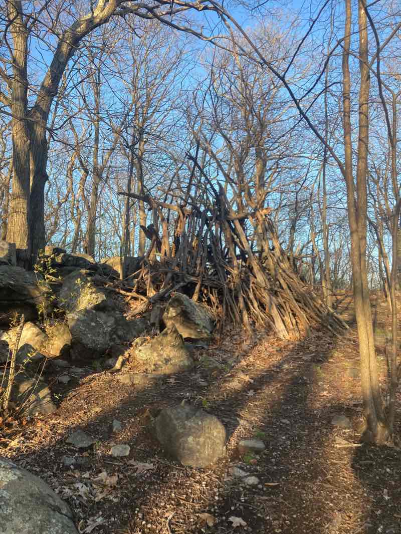 walking near me in Turkey Hill Reservation in winter