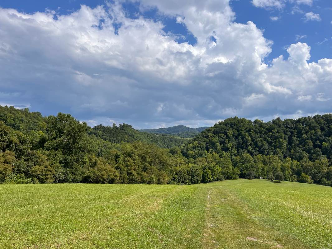 walking near me in Clinch River State Park in winter