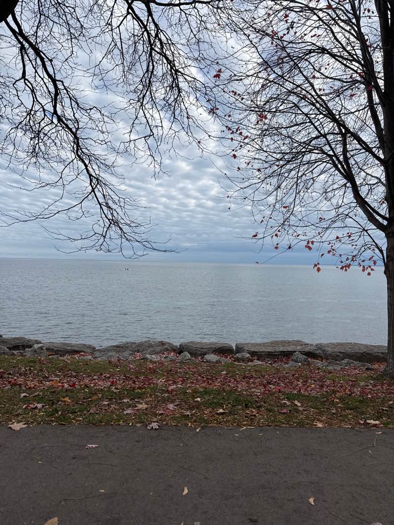 walking near me in Lakeside Park in autumn