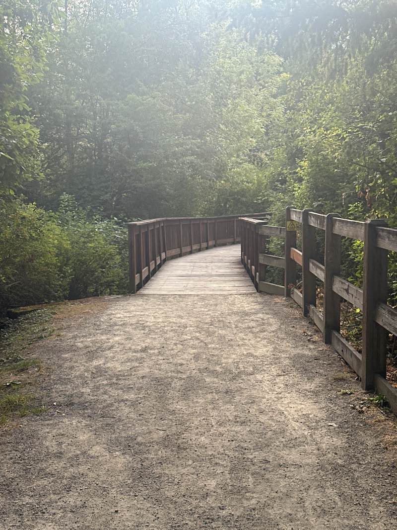 walking near me in Ebright Creek Park in autumn