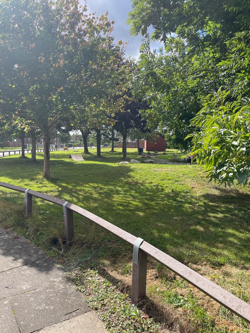 walking near me in Sunny Days Play Area in autumn