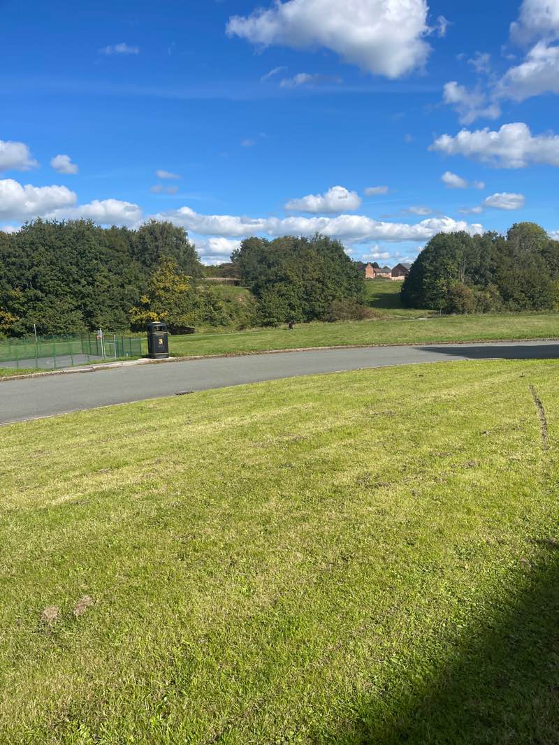walking near me in Eaves Brook Linear Park in autumn