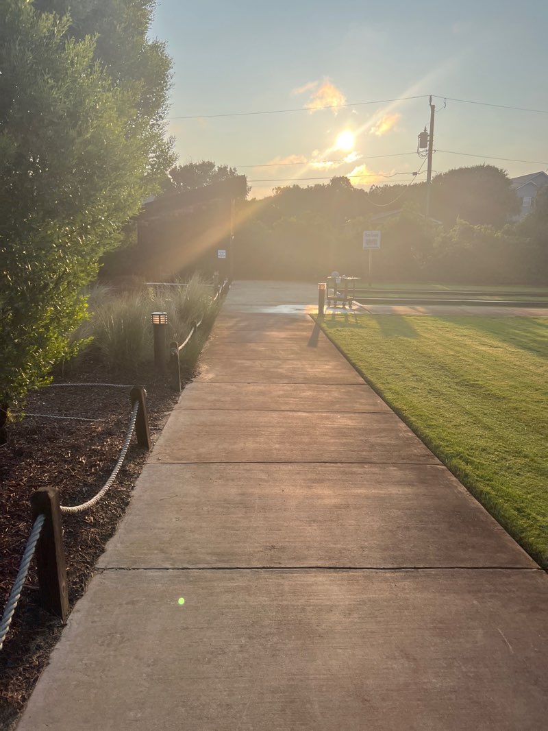 walking near me in Dowdy Park in summer