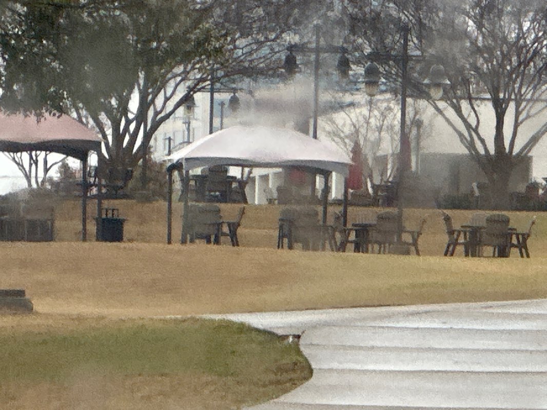 walking near me in community college park quad area in winter