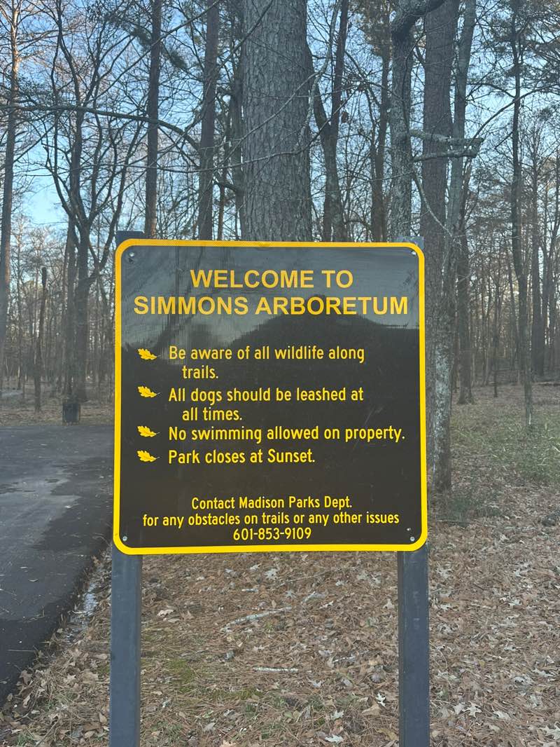 walking near me in Simmons Arboretum in winter