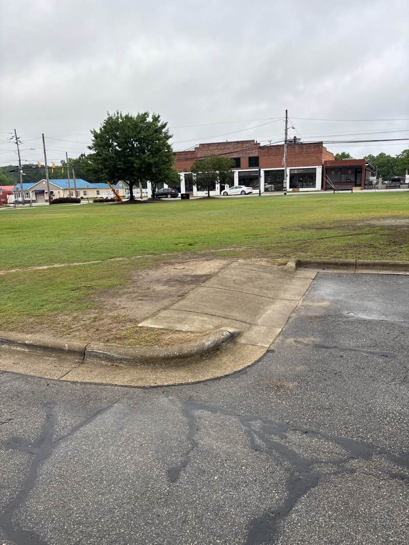 walking near me in Clayton Town Square in spring
