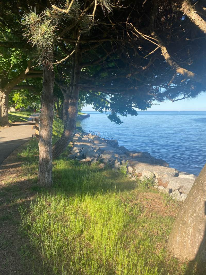 walking near me in Bronte Heritage Waterfront Park in winter