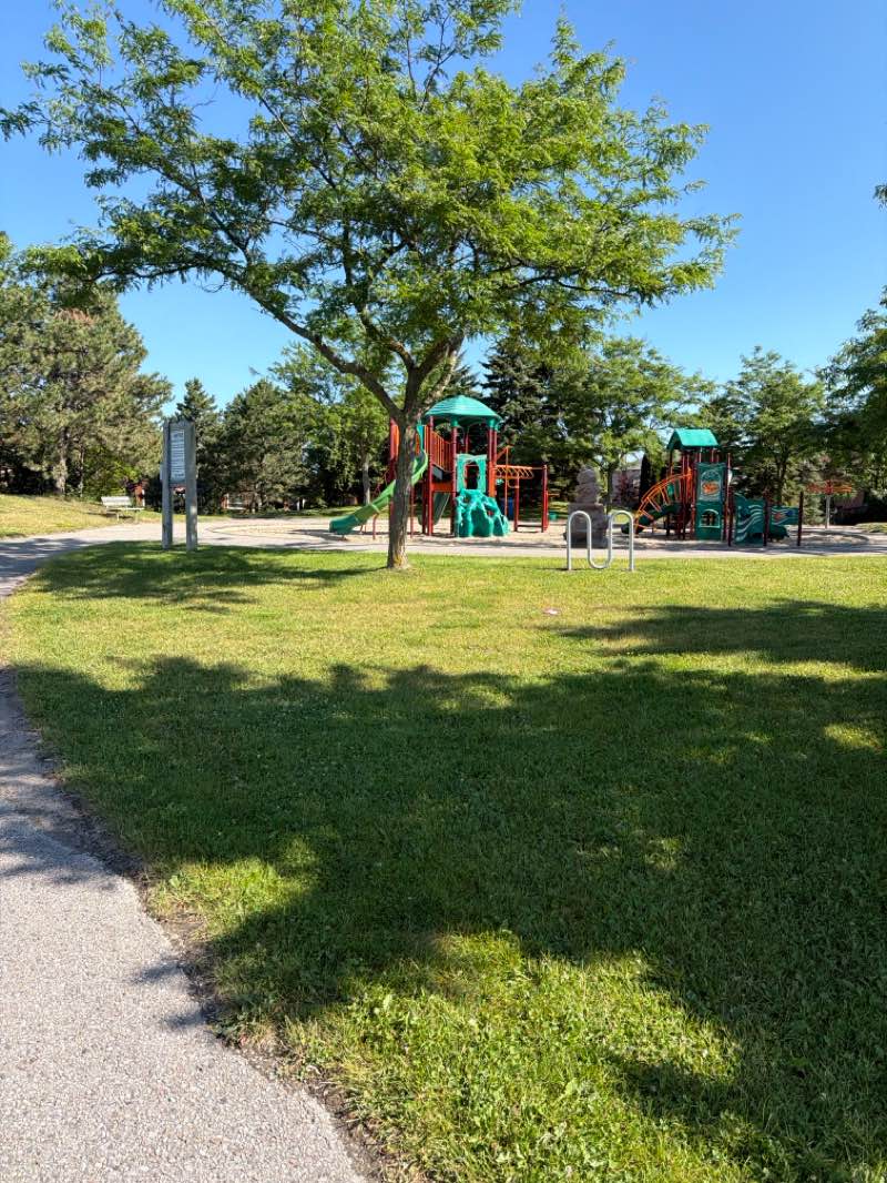 walking near me in Harvie Park in summer
