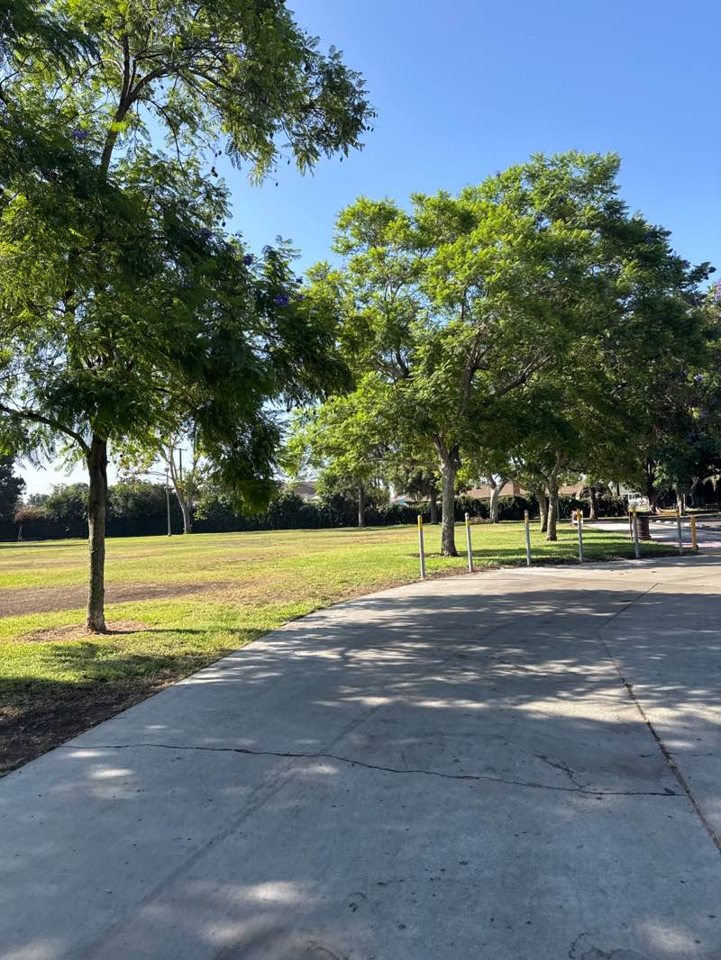 walking near me in Gilbert Park in summer